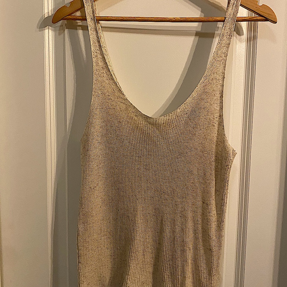 TOPSHOP Linen Blend Tank